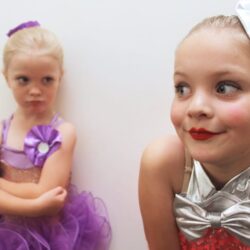 Two Adorable Young Girls in their Dress